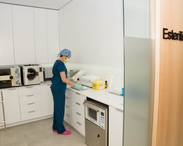 Sala de esterilización propia